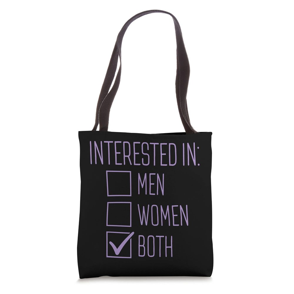 Interested In Men Both Sexual Preference Bisexual Art Tote Bag :v